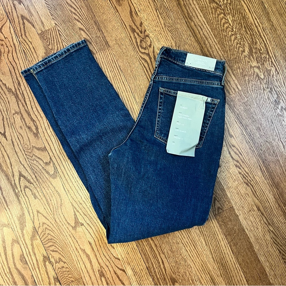 NWT Everlane Cheeky Split-Hem Jean - Washed Midnight (Size 29)